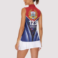 Cuba Women Sleeveless Polo Shirt 123 Years Of Independence - Wonder Print Shop