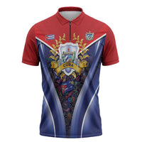 Cuba Zipper Polo Shirt 123 Years Of Independence - Wonder Print Shop