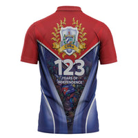 Cuba Zipper Polo Shirt 123 Years Of Independence - Wonder Print Shop