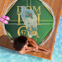 Dominica Independence Day Beach Blanket 47 Years Of Freedom - Wonder Print Shop