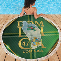 Dominica Independence Day Beach Blanket 47 Years Of Freedom - Wonder Print Shop