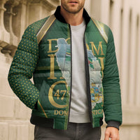 Dominica Independence Day Bomber Puffer Jacket 47 Years Of Freedom - Wonder Print Shop