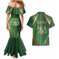 Dominica Independence Day Couples Matching Mermaid Dress and Hawaiian Shirt 47 Years Of Freedom - Wonder Print Shop