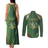 Dominica Independence Day Couples Matching Tank Maxi Dress and Long Sleeve Button Shirt 47 Years Of Freedom - Wonder Print Shop