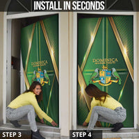 Dominica Independence Day Door Cover 47 Years Of Freedom - Wonder Print Shop