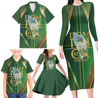 Dominica Independence Day Family Matching Long Sleeve Bodycon Dress and Hawaiian Shirt 47 Years Of Freedom - Wonder Print Shop