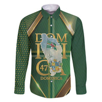 Dominica Independence Day Family Matching Off The Shoulder Long Sleeve Dress and Hawaiian Shirt 47 Years Of Freedom - Wonder Print Shop