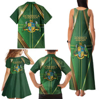 Dominica Independence Day Family Matching Tank Maxi Dress and Hawaiian Shirt 47 Years Of Freedom - Wonder Print Shop