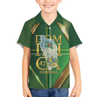 Dominica Independence Day Family Matching Tank Maxi Dress and Hawaiian Shirt 47 Years Of Freedom - Wonder Print Shop