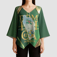 Dominica Independence Day Kimono Sleeve Blouse 47 Years Of Freedom - Wonder Print Shop