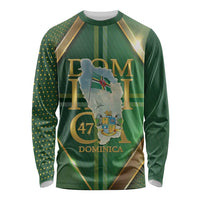 Dominica Independence Day Long Sleeve Shirt 47 Years Of Freedom - Wonder Print Shop