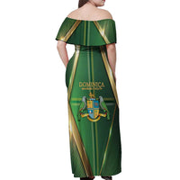 Dominica Independence Day Off Shoulder Maxi Dress 47 Years Of Freedom - Wonder Print Shop