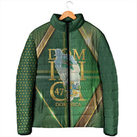Dominica Independence Day Padded Jacket 47 Years Of Freedom - Wonder Print Shop