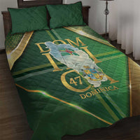 Dominica Independence Day Quilt Bed Set 47 Years Of Freedom - Wonder Print Shop