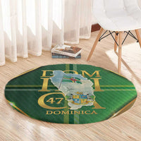 Dominica Independence Day Round Carpet 47 Years Of Freedom - Wonder Print Shop