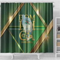 Dominica Independence Day Shower Curtain 47 Years Of Freedom - Wonder Print Shop