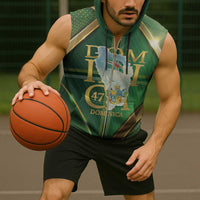 Dominica Independence Day Sleeveless Zip Hoodie 47 Years Of Freedom - Wonder Print Shop