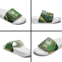 Dominica Independence Day Slide Sandals 47 Years Of Freedom - Wonder Print Shop