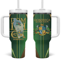 Dominica Independence Day Tumbler With Handle 47 Years Of Freedom - Wonder Print Shop