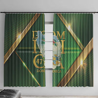 Dominica Independence Day Window Curtain 47 Years Of Freedom - Wonder Print Shop