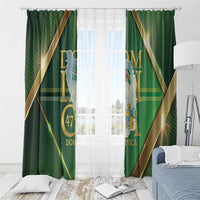Dominica Independence Day Window Curtain 47 Years Of Freedom - Wonder Print Shop
