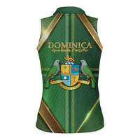Dominica Independence Day Women Sleeveless Polo Shirt 47 Years Of Freedom - Wonder Print Shop