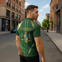 Dominica Independence Day Zipper Polo Shirt 47 Years Of Freedom - Wonder Print Shop