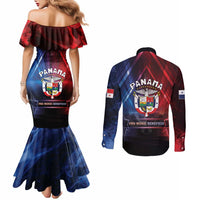 Panama Independence Day Couples Matching Mermaid Dress and Long Sleeve Button Shirt Special Style - Wonder Print Shop