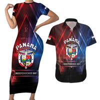 Panama Independence Day Couples Matching Short Sleeve Bodycon Dress and Hawaiian Shirt Special Style - Wonder Print Shop