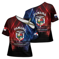 Panama Independence Day Cross Shoulder Shirt Special Style - Wonder Print Shop