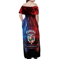 Panama Independence Day Family Matching Off Shoulder Maxi Dress and Hawaiian Shirt Special Style - Wonder Print Shop