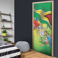 Guyana Republic Day Door Cover Happy Mashramani Flag Style