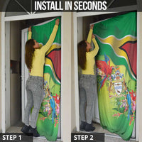 Guyana Republic Day Door Cover Happy Mashramani Flag Style