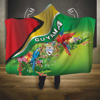 Guyana Republic Day Hooded Blanket Happy Mashramani Flag Style