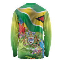 Guyana Republic Day Long Sleeve Shirt Happy Mashramani Flag Style