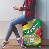 Guyana Republic Day Luggage Cover Happy Mashramani Flag Style