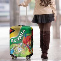 Guyana Republic Day Luggage Cover Happy Mashramani Flag Style
