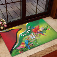 Guyana Republic Day Rubber Doormat Happy Mashramani Flag Style