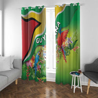 Guyana Republic Day Window Curtain Happy Mashramani Flag Style