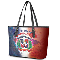Dominican Republic Leather Tote Bag Happy Independence Day
