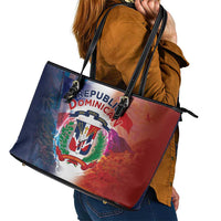 Dominican Republic Leather Tote Bag Happy Independence Day