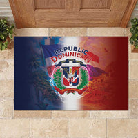 Dominican Republic Rubber Doormat Happy Independence Day