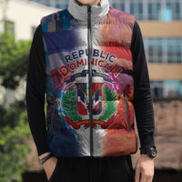 Dominican Republic Sleeveless Puffer Jacket Happy Independence Day