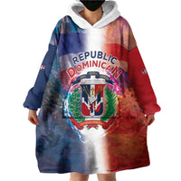 Dominican Republic Wearable Blanket Hoodie Happy Independence Day