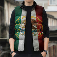 Mexico Aztec Sleeveless Puffer Jacket Flag Style