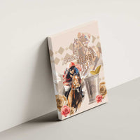 Kentucky 151st Anniversary Horse Racing Canvas Wall Art Mint Julep Beige Version LT05