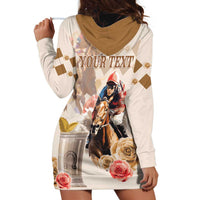 Personalized Kentucky 151st Anniversary Horse Racing Hoodie Dress Mint Julep Beige Version LT05