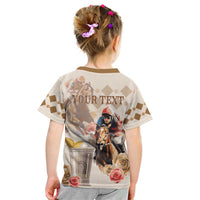 Personalized Kentucky 151st Anniversary Horse Racing Kid T Shirt Mint Julep Beige Version LT05