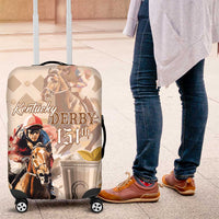 Kentucky 151st Anniversary Horse Racing Luggage Cover Mint Julep Beige Version LT05