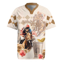 Personalized Kentucky 151st Anniversary Horse Racing Rugby Jersey Mint Julep Beige Version LT05